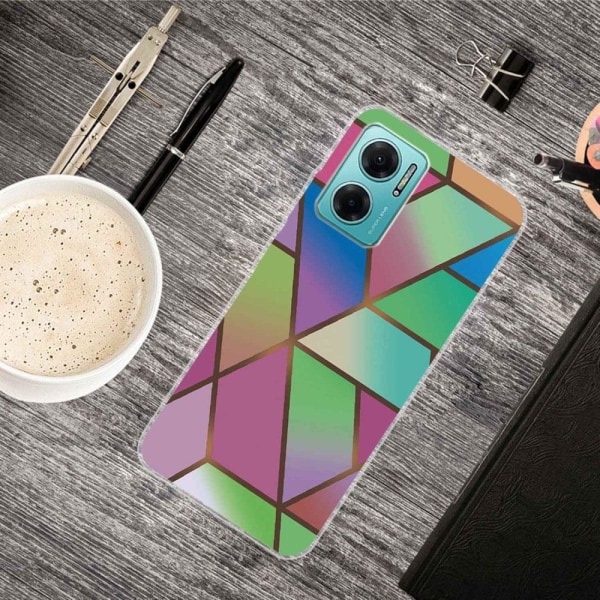 Marble design Xiaomi Redmi Note 11E kotelot - Ruusu / Vihreä Ja Siniset Gradientit Multicolor