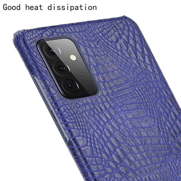 Croco Etui Samsung Galaxy A72 5G - Blå Blue