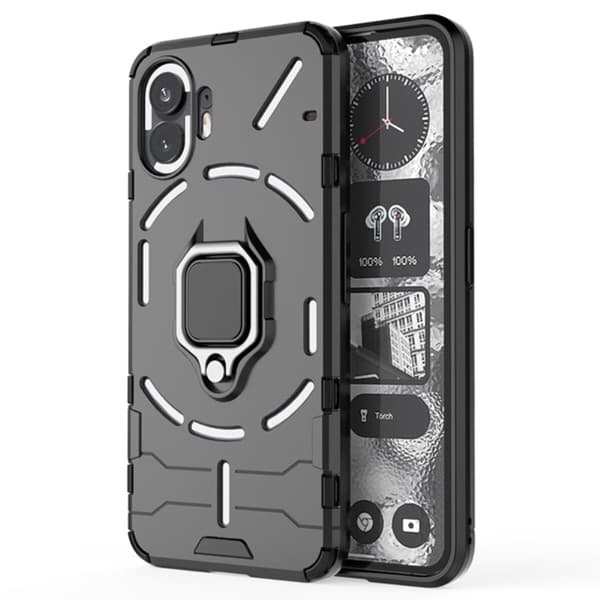 Ringskyddsfodral - Ingenting Telefon (2) - Svart Svart