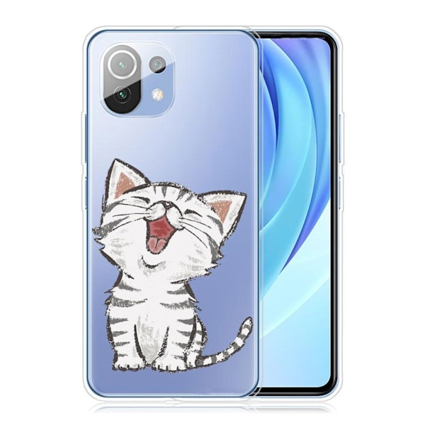 Deco Xiaomi Mi 11 Etui - Sød Kat White