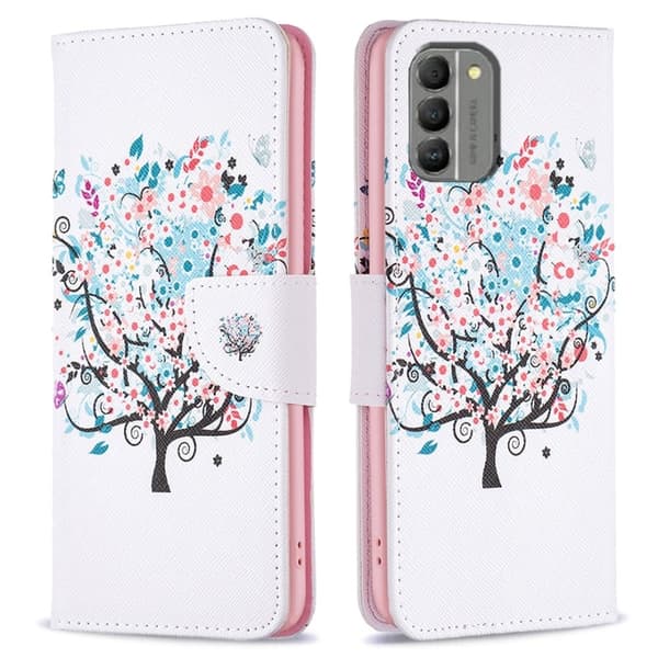 Wonderland Nokia G310 Flippetui - Blomst Tre Pink