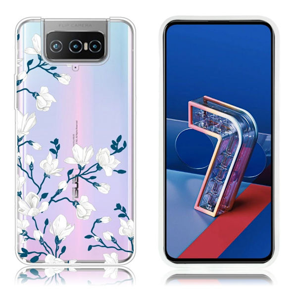 Deco Asus Zenfone 7 Pro kotelot - Kukka White