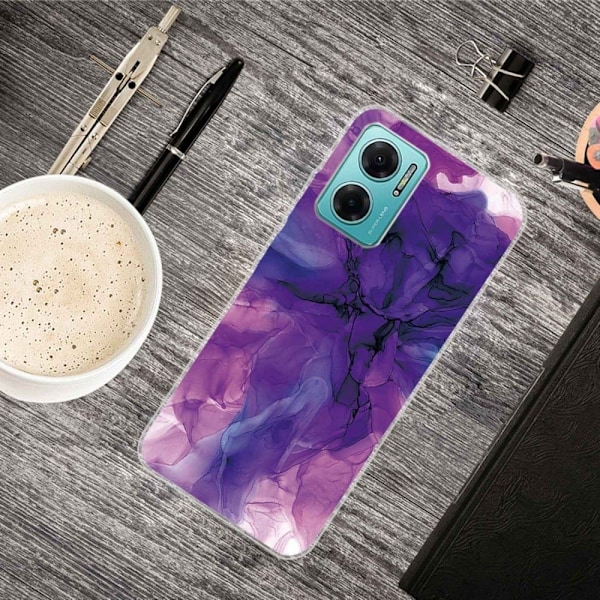 Marmordesign Xiaomi Redmi Note 11E deksel - Drømmende Lilla Marmor Purple
