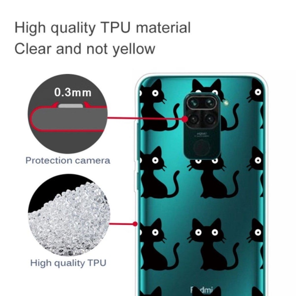 Deco Xiaomi Redmi Note 9 Cover - Katter Black