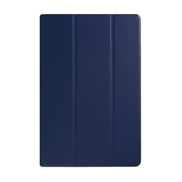 Garff Silk Sony Xperia Z4 Tabletti Kolmesti Taittuva Nahkakotelo - Tumma Sininen Blue