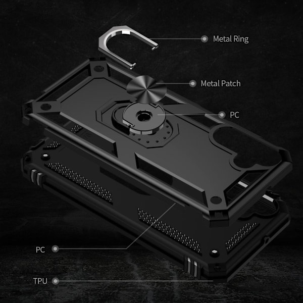 Bofink Combat Samsung Galaxy A15 cover - Sort Black