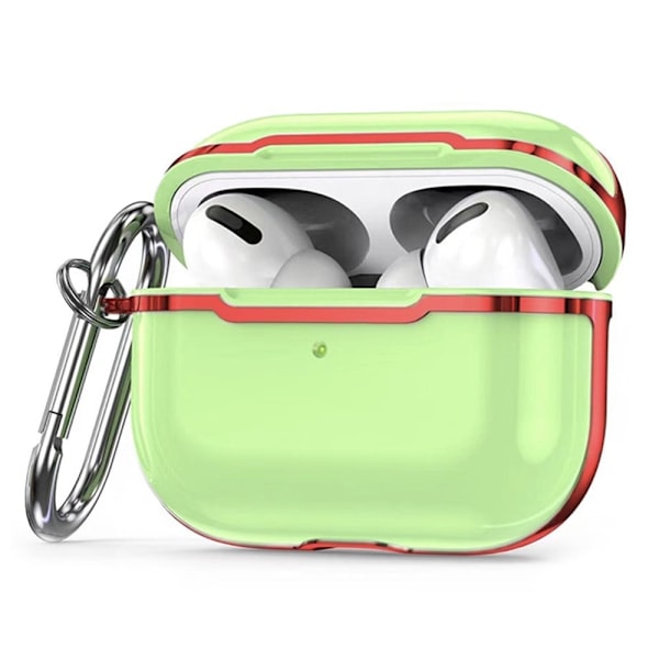 AirPods Pro 2 -galvanointikotelo koukulla - Matcha Vihreä / Punainen Green