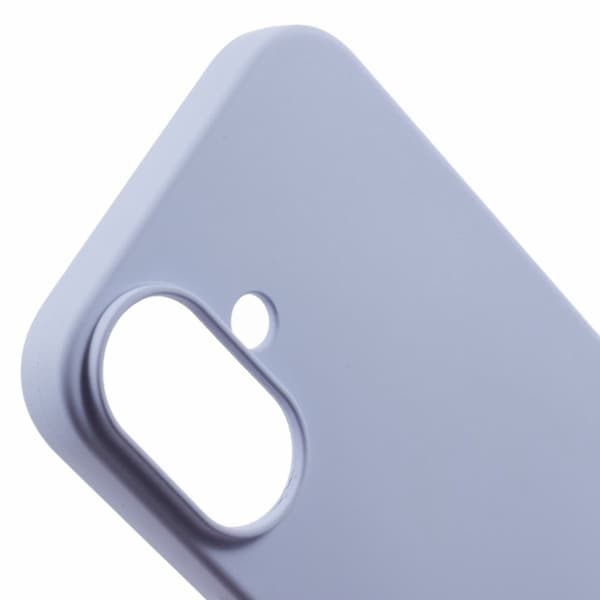 iPhone 16 Plus Flexibelt fodral Mjukt fiberfoder Reptåligt mobilskal - Ljuslila Lila