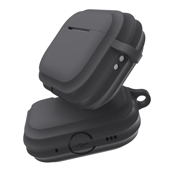 AirPods Pro 2 silikonikotelo koukulla - Harmaa Silver grey