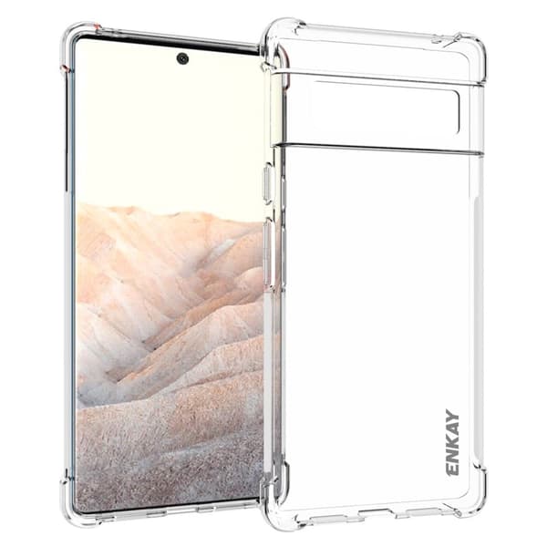 ENKAY gjennomsiktig fallsikkert etui for Google Pixel 6 Pro Transparent