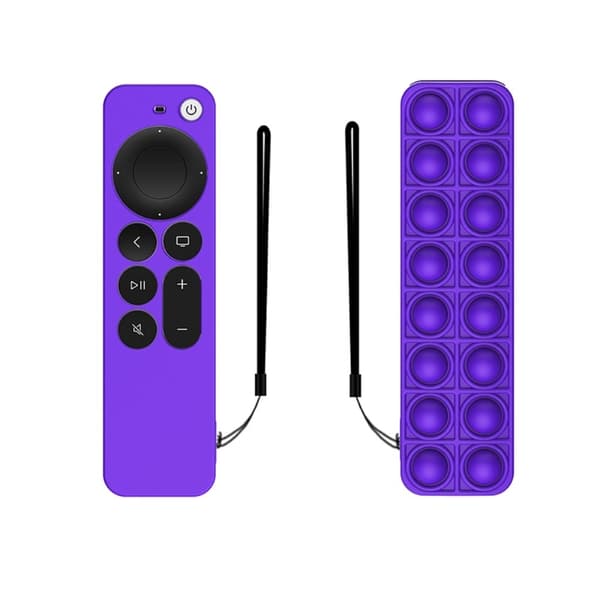Apple TV 4K (2021) push bubble design silikonisuojus - Violetti Purple