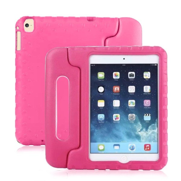 iPad Mini 4 Iskunkestävä Muovikuori Standillä - Kuuma Pinkki Pink