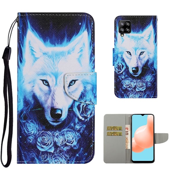 Wonderland Samsung Galaxy A12 5G Flip etui - Ulv Blue