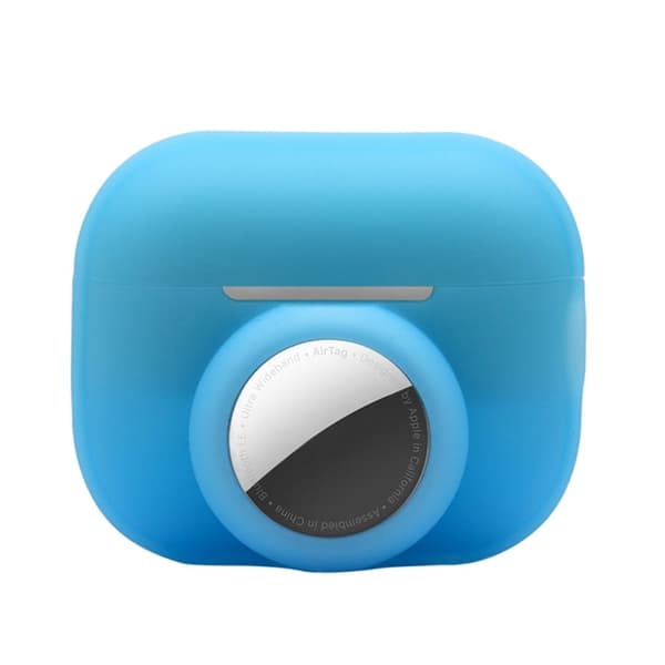 AirPods Pro 2 / AirTags silikonikotelo - Fluoresoiva Sininen Blue