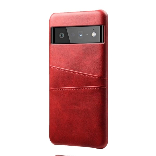 Dual Card Etui Google Pixel 6 Pro - Rød Red