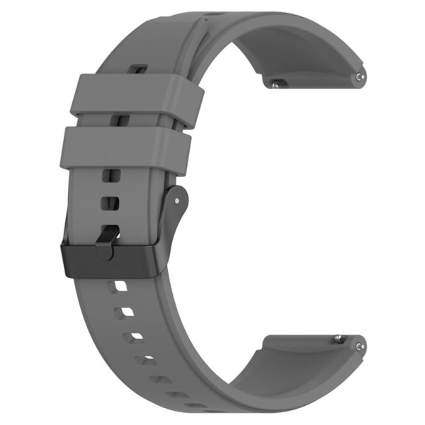 20 mm universal klockarmband i silikon - Grå Silvergrå