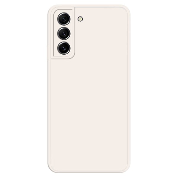 Avfasat gummerat droppskydd för Samsung Galaxy S21 FE - Beige Brun