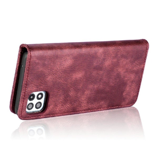 DG.MING Samsung Galaxy A22 5G 2-i-1 etui med pung - Rød Red