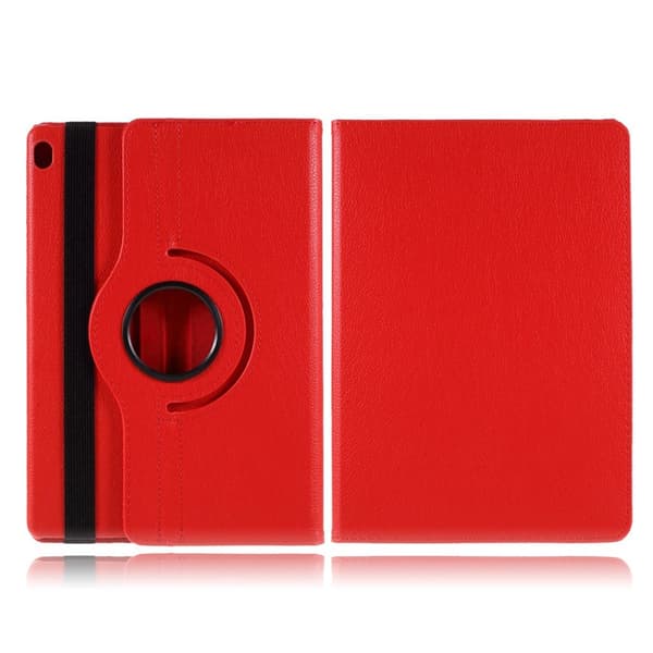 Lenovo Tab M10 360 graders roterbart læderetui - Rød Red