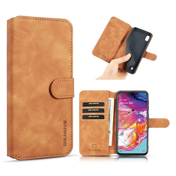 DG.MING Samsung Galaxy A10 Retro kotelot - Ruskea Brown