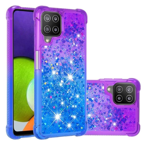 Princess Samsung Galaxy A22 4G Deksel - Lilla / Himmelblå Blue
