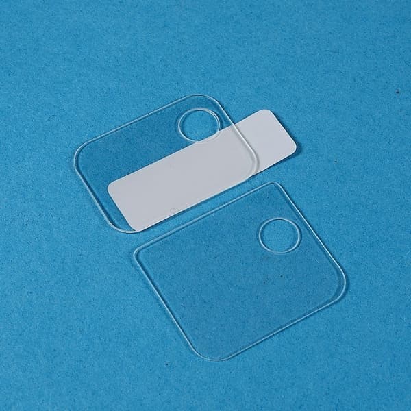 2Pcs Oppo Reno7 Pro 5G arc edge härdat glas kameralinsskydd Transparent