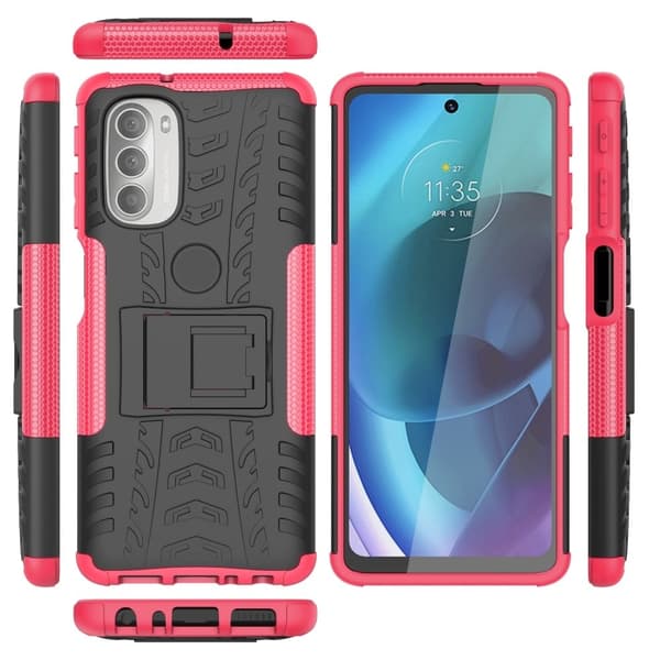 Offroad Motorola Moto G51 5G deksel - Rose Pink