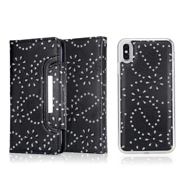 Glitter iPhone Xs Max cover - Sort Black