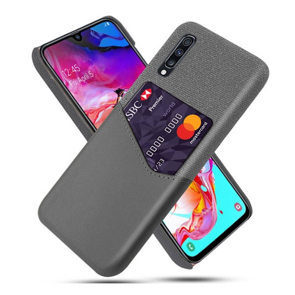Bofink Samsung Galaxy A70 Kortdeksel - Grå Silver grey