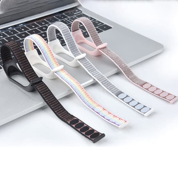 Xiaomi Mi Band 7 / 6 / 5 nylon urrem - Lyserød Pink