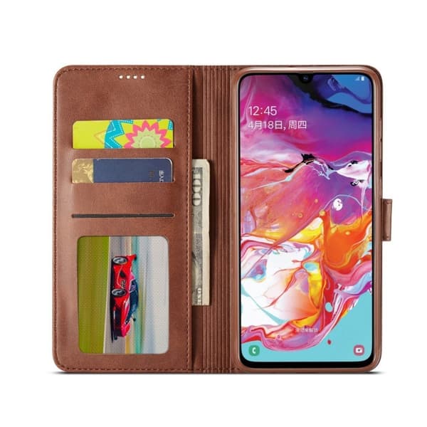 LC.Imeeke läder Samsung Galaxy A50 fodral - Brun Brun