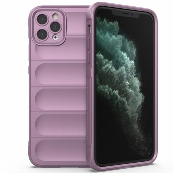 Blødt grebsformet iPhone 11 Pro cover - Lyselilla Purple
