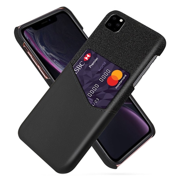 Bofink iPhone 11 skal med korthållare - Svart Svart