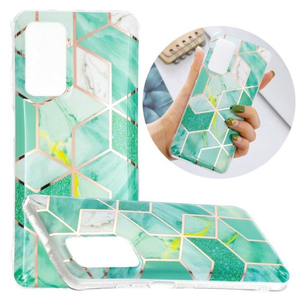 Marble Samsung Galaxy A32 Suojakotelo - Green Glitter Sequins Green