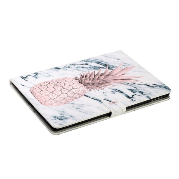 mönster läder fodral för iPad 10.2 (2019) / Air (2019) - ananas Silvergrå