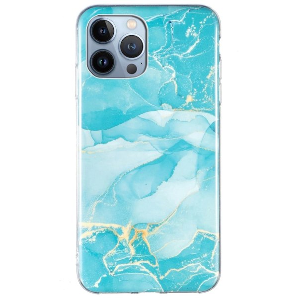 Marmor etui til iPhone 13 Pro - Grøn Green