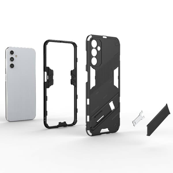 Stødsikker Hybrid Cover med A Moderne Touch til Samsung Galaxy A14 - Mørkeblå Blue
