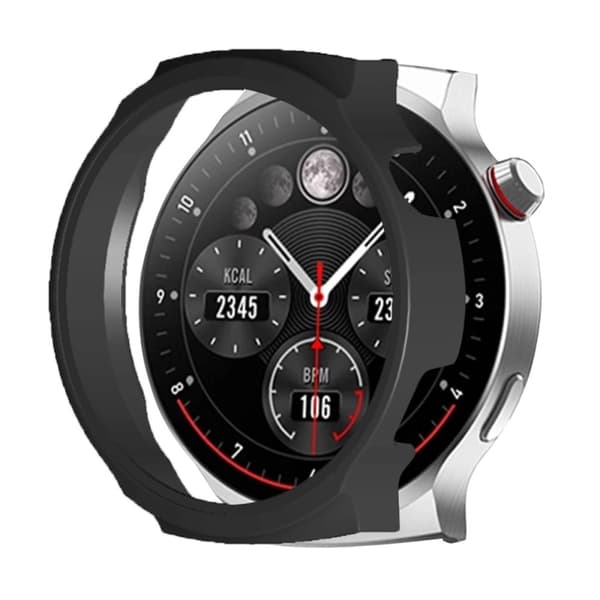 Aigo V8 Case Hard Bumpresistent Half Wrapped Watch Cover - Sort Black