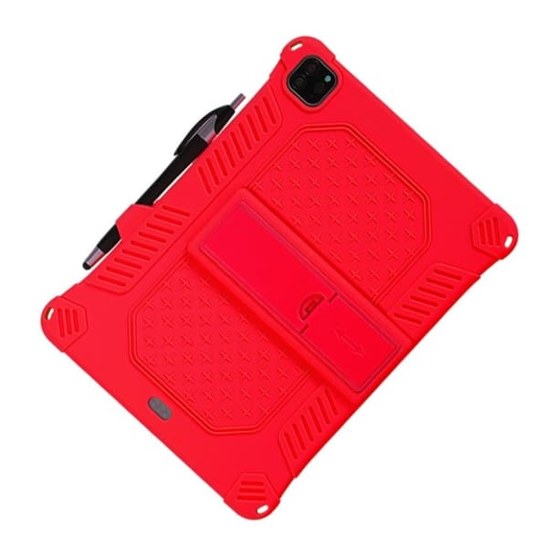 iPad Pro 11 tommer (2020) / (2018) flip-etui i skinn med solid tema - Rød Red