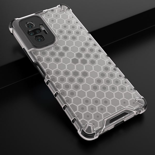 Bofink Honeycomb Xiaomi Redmi Note 10 Pro Etui - Grå Silver grey
