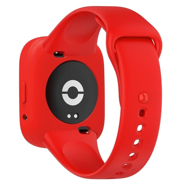 Kellokotelo Xiaomi Redmi Watch 3 Lite / Watch 3 Active pehmeä silikoni suojakehys - Punainen Red