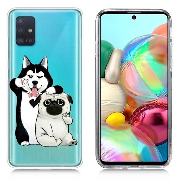 Deco Samsung Galaxy A71 cover - Hunde White