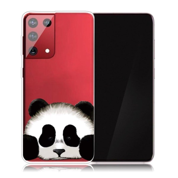 Deco Samsung Galaxy S21 Ultra 5G skal - Panda Vit