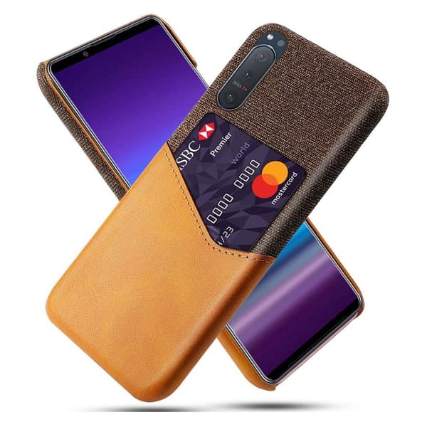 Bofink Sony Xperia 5 II korttikotelo - Ruskea Brown