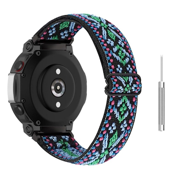 Amazfit T-Rex 2 urrem af nylon i etnisk stil - Grøn Green
