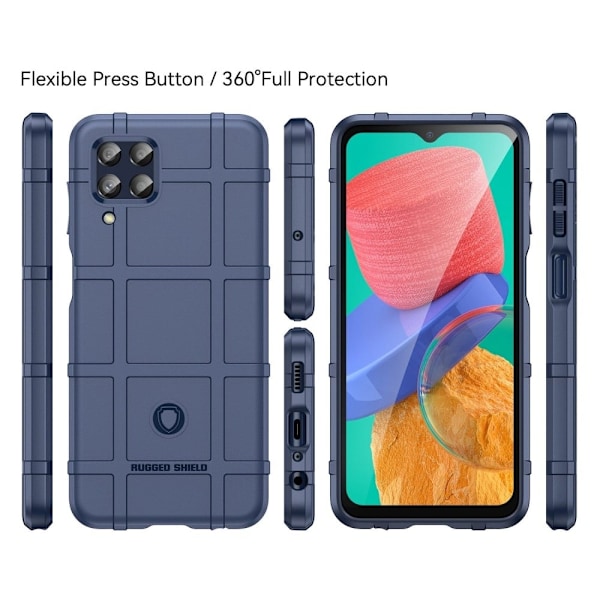 Rugged Shield Samsung Galaxy M33 5G cover - Blå Blue