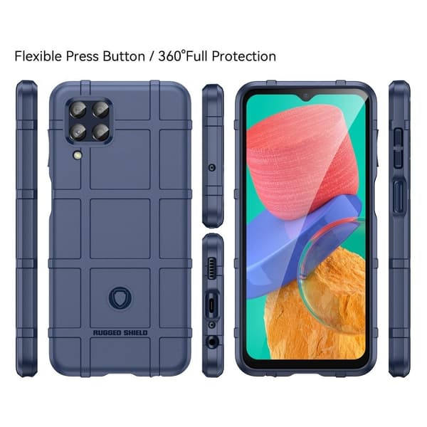 Rugged Shield Samsung Galaxy M33 5G deksel - Blå Blue