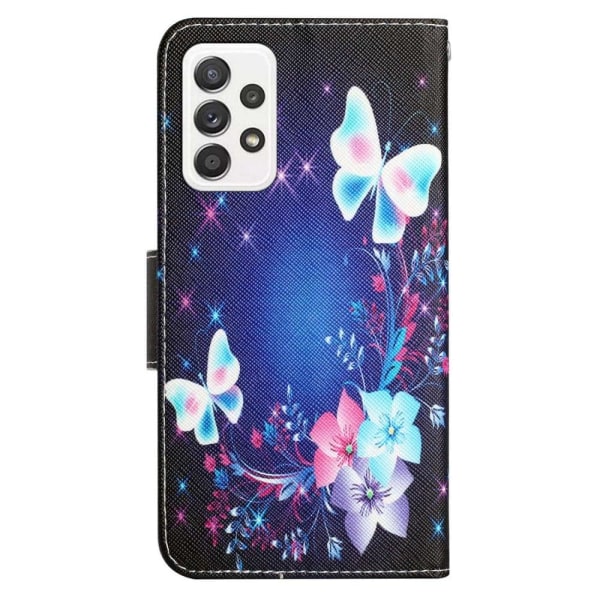 Wonderland Samsung Galaxy A52s 5G / A52 5g / A52 Flip Etui - Sommerfugl Multicolor