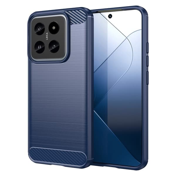 Carbon Flex Xiaomi 14 kotelot - Tummansininen Blue