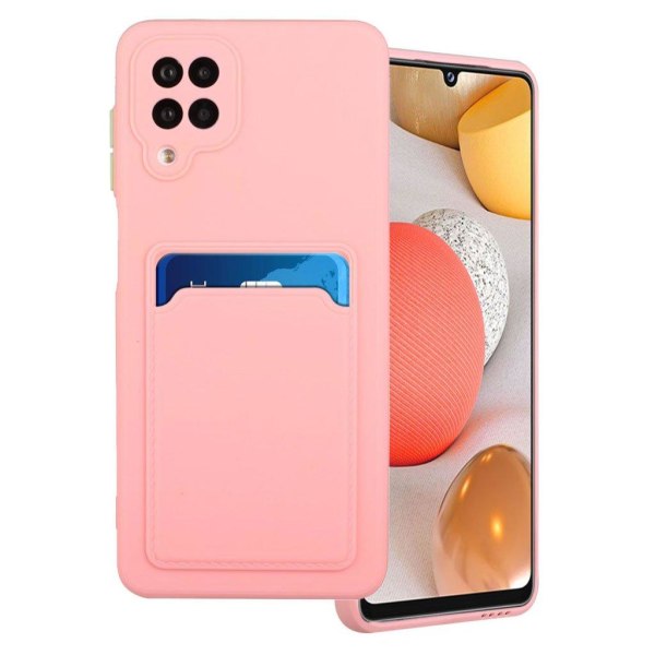 Card Holder Cover til Samsung Galaxy M12 - Lyserød Pink